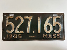 1935 Massachusetts License Plate All Original Paint picture