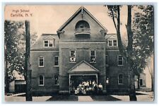 1907 Front View Of High School Building Earlville New York NY Antique Postcard picture