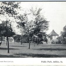 c1910s Ackley IA Public Park Gazebo Litho Photo Postcard Franklin Hardin Co A172 picture