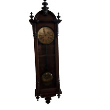 Ansonia “Capitol” Wall Clock C.1886 - Stunning Design. Pendulum Slows picture