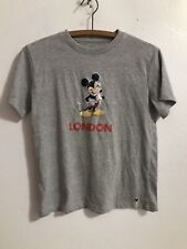 Disney Store Mickey Mouse Kids T-Shirt Gray Short Sleeve Size 11-12 Years picture