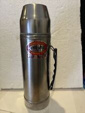 Vintage UNO-VAC Thermos Stainless Steel Vacuum Bottle 1 QT Union Made USA picture