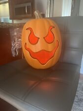 Gemmy Pumpkin Blow Mold Jack O Lantern Jol Halloween Vintage  picture