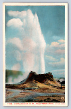 Vintage Postcard Castle Geyser Yellowstone National Park picture