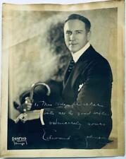 OLD ca. 1920 PHOTOGRAPH w AUTOGRAPH EDWARD JOHNSON CHICAGO OPERA TENOR by RAYMOR picture