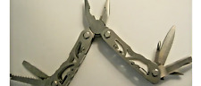 HUSKY USA 7 MUTIFUNTION STAINLESS HANDLE w/Leather Belt Case CAMPING MUTI TOOL picture