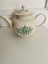 Vintage LENOX Holiday Holly Berry Teapot - Dimension Collection -  Unused... picture