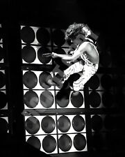 Eddie Van Halen Jumping At Speakers During Concert 8x10 Photo picture