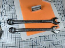 Craftsman 2pc =V= Series 12pt Combination Wrenches, 1in., And 15/16in., USA Made picture