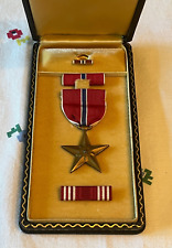 WORLD WAR ll WW 2 NAMED BRONZE STAR MEDAL SET in ORIGINAL COFFIN BOX PHYSICIAN picture