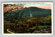 MA-Massachusetts, Aerial Trail To Greylock Mountain, Antique, Vintage Postcard picture