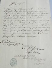 Certificate Kaufbeuren 1893: Pharmacist Fleißner for Apotheken-Gehilfe Weinzierl picture