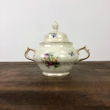Rosenthal Continental Sugar Bowl Sanssouci Cream Floral Sprays Selb Germany 3217 picture