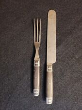 Antique J Russell And Co Green River Works Knife And Fork Set Early 1900's picture