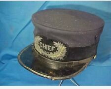 Replica1880s POLICE CHIEF Visor CAP w BULLION BADGE On Front All Sizes Avialable picture