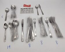Lot New VTG NOS 48 pcs Oneida Post Road Northland Stainless Steel Flatware Japan picture