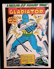 Daredevil Gladiator by Gene Colan 9x12 FRAMED Marvel Comics Vintage Art Print Po picture