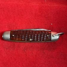 CASE XX 6445R SCOUT UTILITY POCKET KNIFE 1940-1964  Red Bone Handles picture