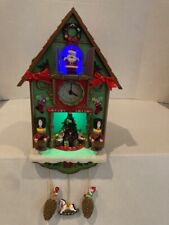 2011 Avon Christmas Santa Cuckoo Clock Animated Musical Lighted Woks Flaw picture