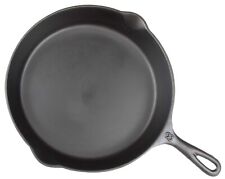 Vintage Lodge Single-Notch Raised No 8 Cast Iron Skillet Restored Cond picture