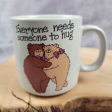 Everyone Needs Someone to Hug Mug Bear Vintage Coffee Russ Berrie & Co Item 8022 picture