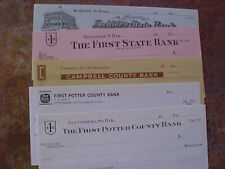 Old South Dakota  25 vintage bank checks ,all different,mid 1900's MAILED FREE picture
