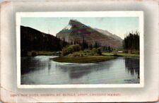 CANADA Down River Showing Mt Rundle Banff Canadian Rockies Divided Back c1907-15 picture