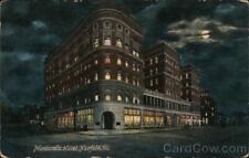Norfolk,VA Monticello Hotel Virginia Ill. Post Card Co. Antique Postcard Vintage picture