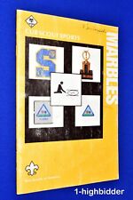 1985 Cub Scout Sports Marbles Boy BSA Belt Loop Pin Requirements Rules Booklet picture