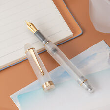 Asvine V126 Vacuum Filling Fountain Pen EF/F/M Nib, Matte White Acrylic Gift Pen picture