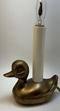 Vintage Solid Brass Duckling Nightlight Nursery Table Lamp Candle Stick Design picture