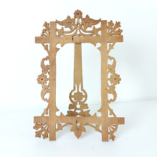 Vintage Antique Carved Wood Standing Photo Frame, Ornamental, Early 20th Century picture