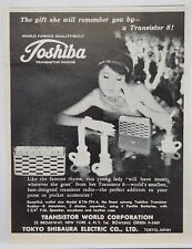 1959 Toshiba Transistor 8 Radios Vintage Print Ad picture