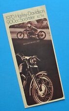 Original Vintage 1970 Harley Davidson Sportster XLCH 900cc Motorcycle Brochure picture