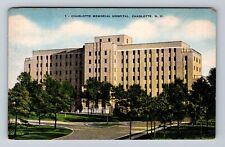Charlotte NC-North Carolina, Charlotte Memorial Hospital Vintage Postcard picture