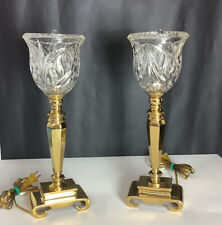 Pair Gorgeous Vintage Gold Lamps .  Very Good Condition picture