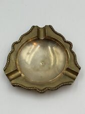 Vintage Solid Brass Footed Ashtray Trinket Dish Soap Dish MCM picture