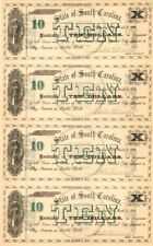 State of South Carolina - Uncut Obsolete Sheet - Broken Bank Notes - Paper Money picture