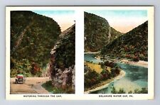 Delaware Water Gap PA-Pennsylvania, Motoring through the Gap, Vintage Postcard picture