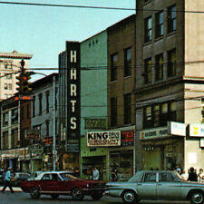 c.1964 Postcard, Warren Ohio, Mustang, Harts, Mahoning Pharmacy,People,Street-A2 picture