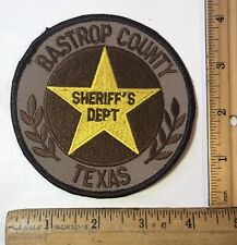 Vintage Obsolete Bastrop County Texas Sheriff Shoulder Patch LEO Department picture