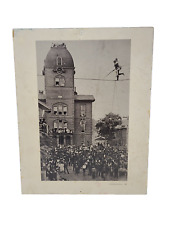 Aerialist Performance 1887 Black White Picture Photo Decorative Circus Tightrope picture