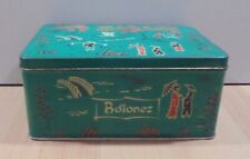 COLA-CAO BUTTONS SERIES ADVERTISIGN VTG STORAGE TIN BOX EMPTY picture