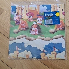 Vintage NOS 1992 NORFIN TROLLS gift Wrap Wrapping Paper picture