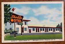 Linen Postcard Maple Shade NJ - Starlite Motel Turnpike Exit-4 picture