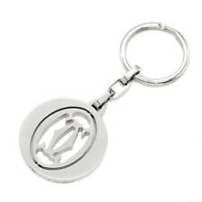 Cartier Double C Rotary Key Ring Og000024 Stainless Steel Women Women'S Men Men' picture
