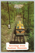 Chattanooga Tennessee Lookout Mountains Greeting TrainChrome Postcard picture