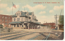Hazleton PA Pennsylvania - Lehigh Valley Railroad Station - Postcard - 1922 picture