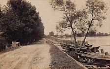 RPPC Lakeview Ohio Lyons Camp Ground Indian Lake Cabins Photo Vtg Postcard A27 picture