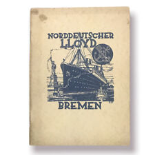 Antique Norddeutscher Lloyd Crossing Regulations To North America Book Rare picture